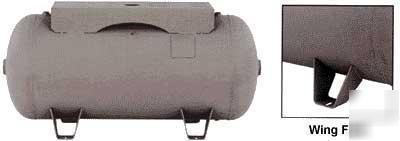 New 240 gallon horizontal air tank/receiver w/topplate 