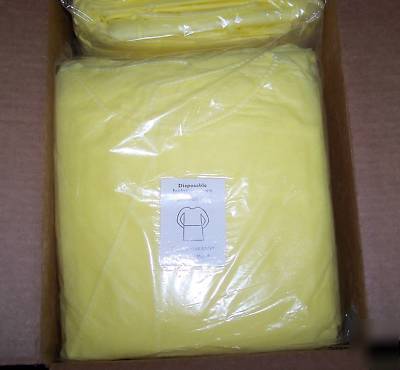  isolation gowns,yellow, universal 50CT case 480-6000UY