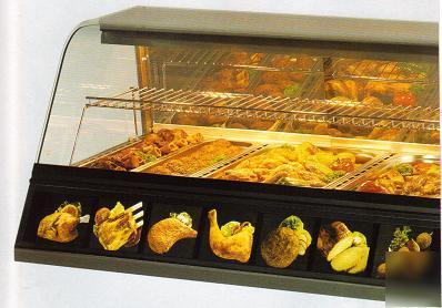 Berkel 2 pan heated countertop display case closeout 