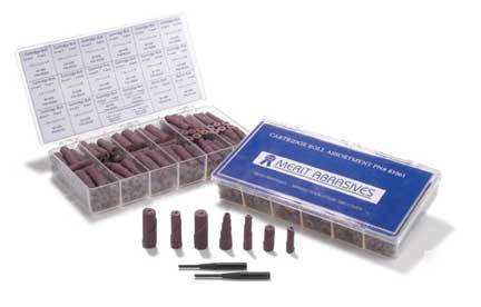 Merit 125PC aluminum oxide cartridge roll kit