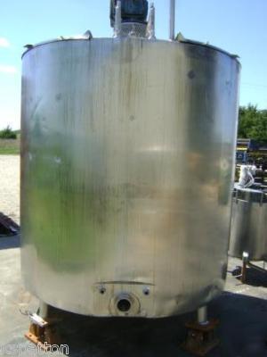 1000 gallon stainless jacketed mix tank