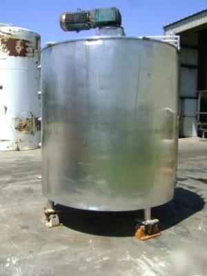 1000 gallon stainless jacketed mix tank