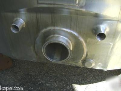 1000 gallon stainless jacketed mix tank