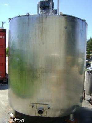 1000 gallon stainless jacketed mix tank