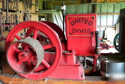 1920S 1930S vintage 2 1/2 horse united engine motor