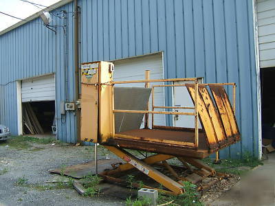 Truck dock scissor lift