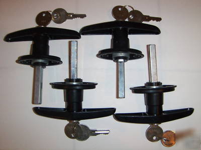 Four t-handle locks