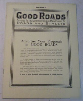 Good roads 1915 construction magazine vol.47, no.7