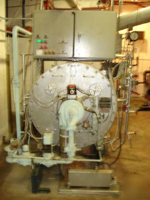 50 hp power master steam boiler- gas operated-200 psi
