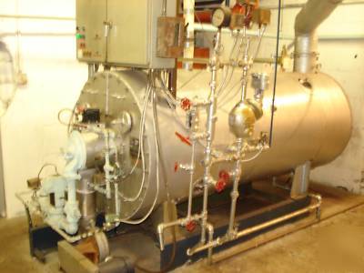 50 hp power master steam boiler- gas operated-200 psi