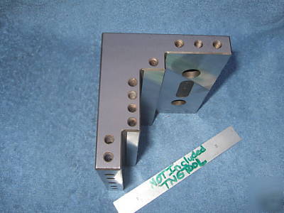 Angle plate step toolmaker machist tapped 1/4 ground 2Q