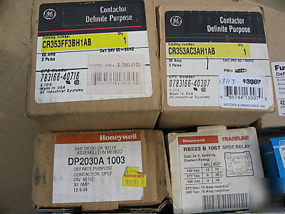 Hvac relay lot-steveco, white rodgers & more 