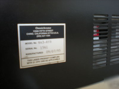 Omnichrome 643 whitelight krypton argon laser