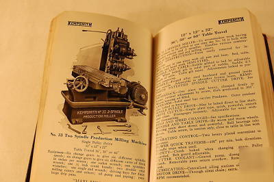 Vintage kempsmith milling machines manual catalog