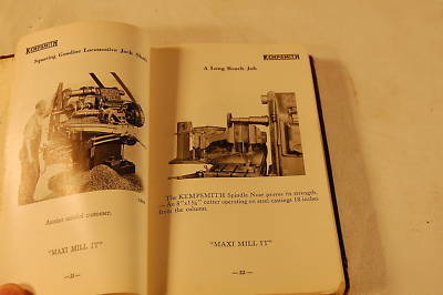 Vintage kempsmith milling machines manual catalog