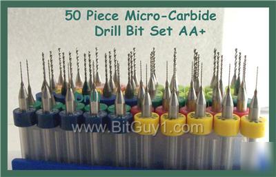50 micro-carbide drill bits___route_____cnc_pcb_set aa+