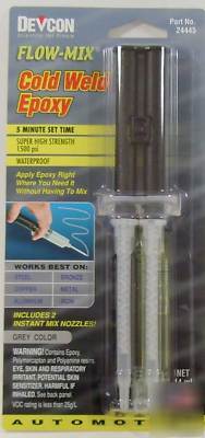 Devcon flow-mix cold weld epoxy single
