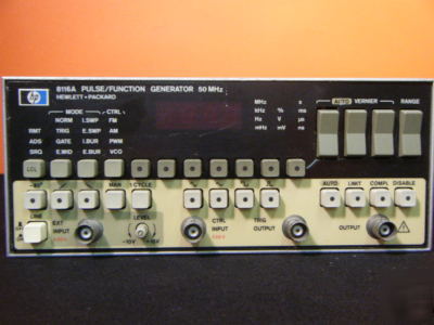 Hp agilent 8116A pulse function generator w/ opt 001
