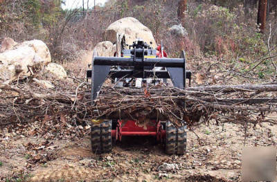 New mini skid steer grapple rake- kanga,ditch witch