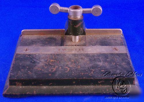 Vintage twirlit mitchell binder co. paper drill 