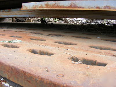 Welding table, acorn style table 4' x 12' 