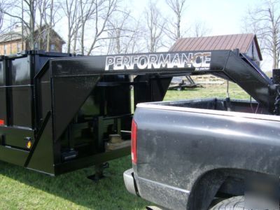 2005 performance dump trailer 16X72 tandem 12,000 gvw