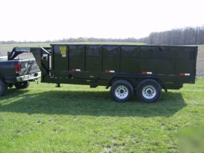 2005 performance dump trailer 16X72 tandem 12,000 gvw