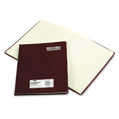 Tops red vinyl account book