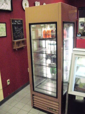 True G4SM-23 4 sided glass dr refrigerator merchandiser