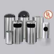 United receptacle designer line fire-safe recycled