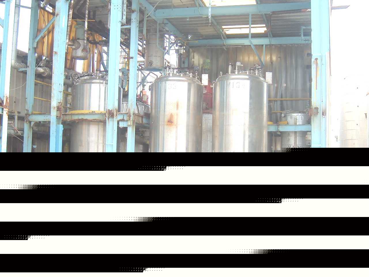 1000 gal stainless steel reactor electro polished insid