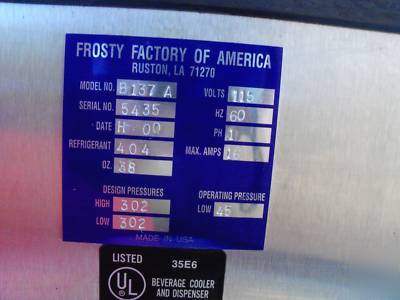 New frosty factory model 137A retails for over $4,200 
