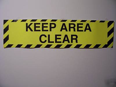 Keep area clear floor marker 6