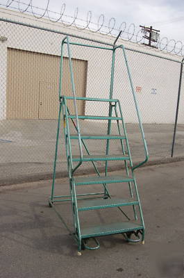 Ladder ind safety industrial rolling warehouse 7 step 