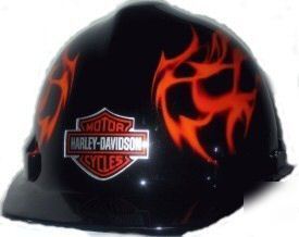 New harley davidson flames safety cap - 