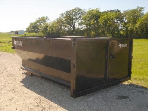 Texas pride 11 yard dumpster for roll off dump trailer