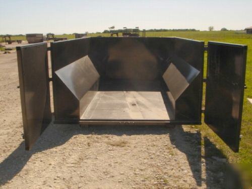 Texas pride 11 yard dumpster for roll off dump trailer