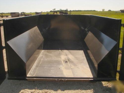 Texas pride 11 yard dumpster for roll off dump trailer