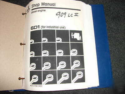  mitsubishi 6D1 shop manual (kobelco 909LC-ii)