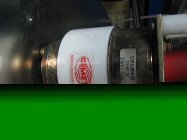 Comet vacuum variable capacitor 10-60 pf ,20 kv,43A