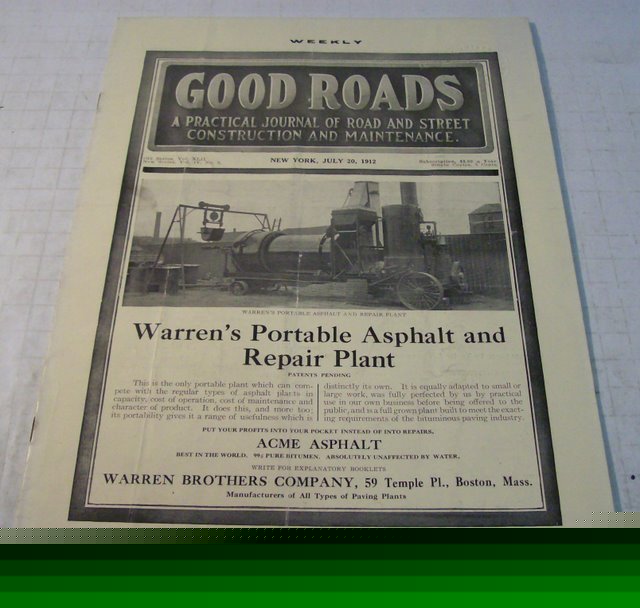 Good road 1912 construction magazine vol.42, no.3