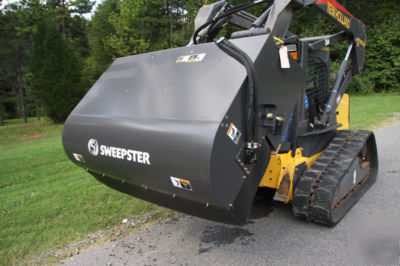 Sweepster hopper sweeper for skid steer free shipping