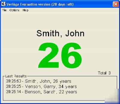Age verification & data capture software, free to try 