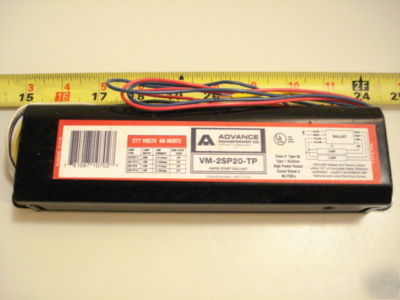 Fluor. ballast - for 2-14W, 15W or 20 w - 277VOLT 60HZ
