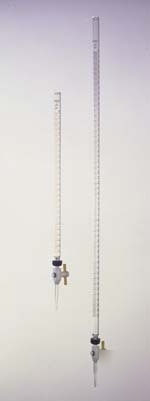 Kimble/kontes kimax buret with threaded closure fit