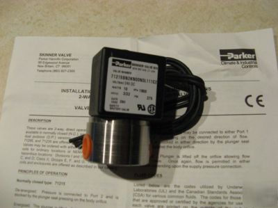 Parker ss solenoid valve 71215SN2KN00N0L111C2 (skinner)