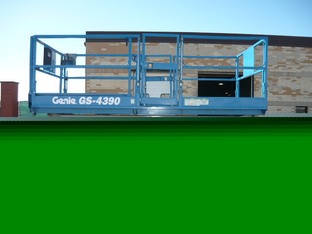 Genie gs 4390 rt all terrain scissor lift boom aerial