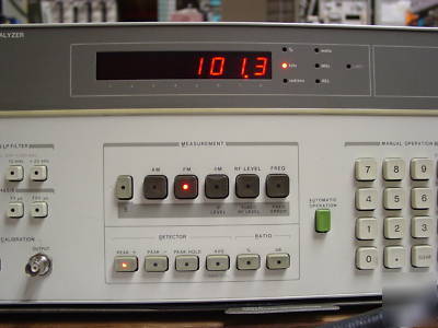 Hp 8901A modulation analyzer to 1.3GHZ very nice