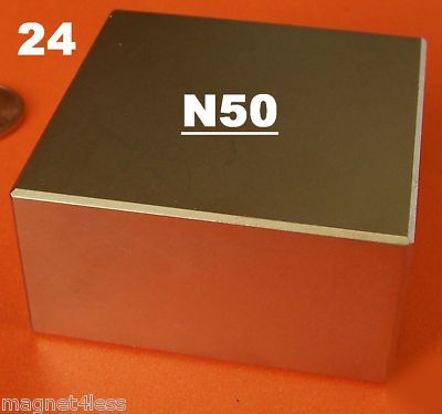 24PCS N50 strong magnets 2X2X1