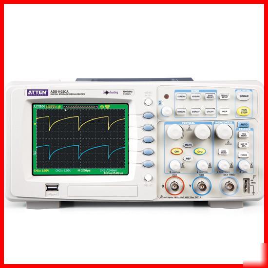 Dso 100MHZ/2-ch/1GSA/s oscilloscope atten ADS1102CA